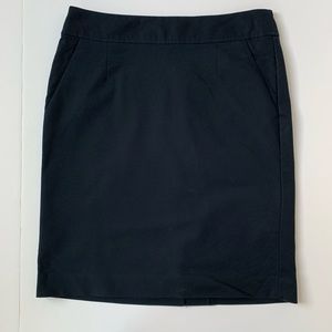 Banana Republic Black Cotton Skirt Size 4